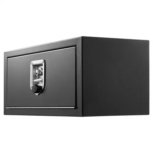 VEVOR Lkw Unterbaubox 686 x 254 x 254 mm Unterflur Staukasten Kaltgewalzter Stahl Wasserdichter Werkzeugkasten mit T-Griff Schloss für Lkw Anhänger Transporter Werkzeugkiste Unterflurkasten Schwarz – Bild 10