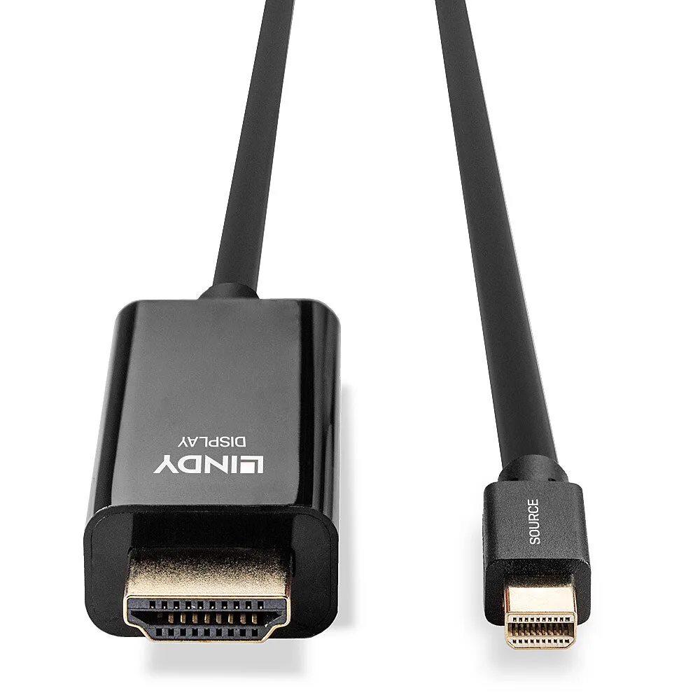 Lindy 36927 Videokabel-Adapter DisplayPort HDMI Typ A (Standard) Schwarz – Bild 4