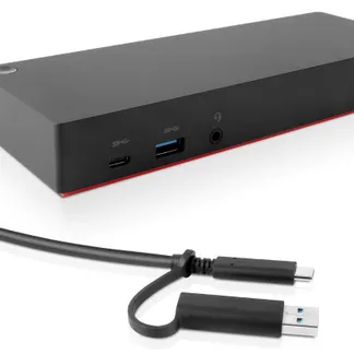 Lenovo 40AF0135EU laptop-dockingstation & portreplikator Kabelgebunden Schwarz Lenovo 40AF0135EU laptop-dockingstation & portreplikator Kabelgebunden Schwarz