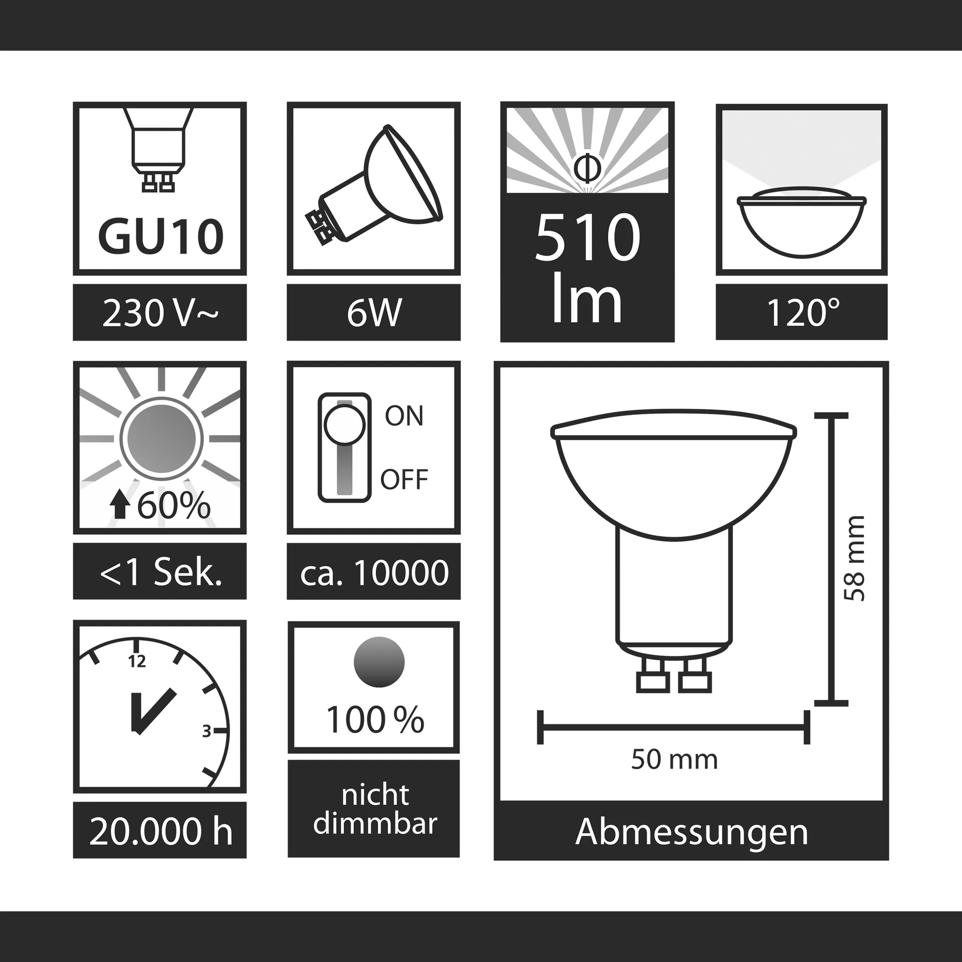 LED-Strahler Komplettset McShine, 10x MS-60, 10x Fassung, 20x Wago-Klemme – Bild 5