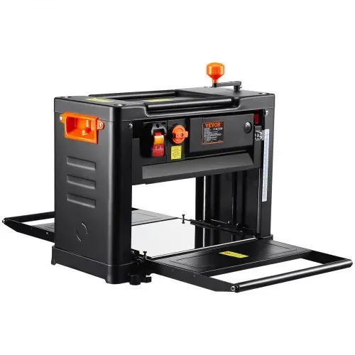 VEVOR Dickenhobelmaschine 2000W Leistung Dickenhobel 3 Hobelmesser Hobelmaschine 23500U/min Hobelbreite 33cm Max. Schnittstärken 15cm Tischhobelmaschine 52,5x69,6x48cm Ideal zur Holzbearbeitung – Bild 9