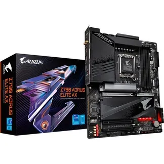 GIGABYTE Z790 AORUS ELITE AX Motherboard – Unterstützt Intel Core 14. Generation CPUs, 16*+2+1 Phasen Digital VRM, bis zu 7600MHz DDR5 (OC), 4xPCIe 4.0 M.2, Wi-Fi 6E, 2.5GbE LAN, USB 3.2 Gen 2×2 GIGABYTE Z790 AORUS ELITE AX Motherboard – Unterstützt Intel Core 14. Generation CPUs, 16*+2+1 Phasen Digital VRM, bis zu 7600MHz DDR5 (OC), 4xPCIe 4.0 M.2, Wi-Fi 6E, 2.5GbE LAN, USB 3.2 Gen 2×2