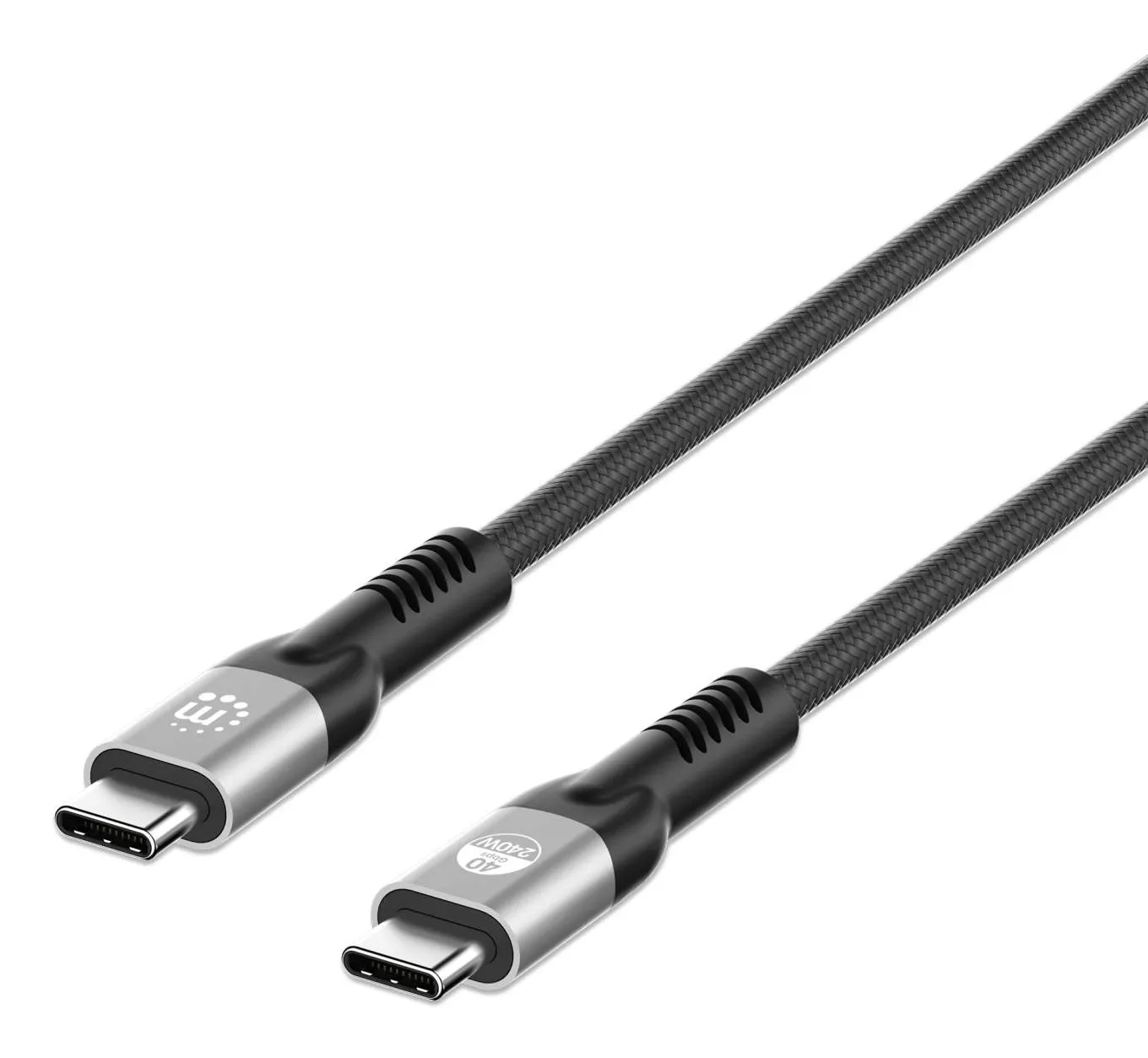 Manhattan 356381 USB Kabel USB4 Gen 3×2 2 m USB C 40 Gbit/s 240 W Schwarz Manhattan 356381 USB Kabel USB4 Gen 3×2 2 m USB C 40 Gbit/s 240 W Schwarz