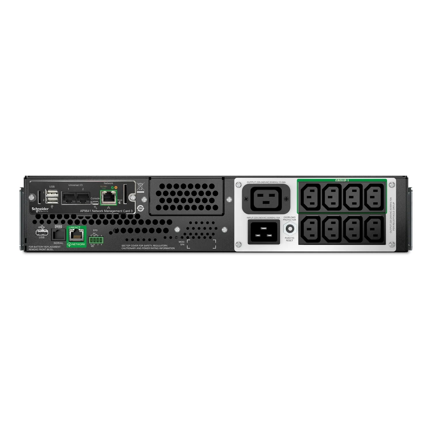 APC Smart-UPS Li-ion SMTL3000RMI2UCNC – 8xC13 & 1xC19, Rackmount 2U, SmartConnect, NMC, 3000VA – Bild 2