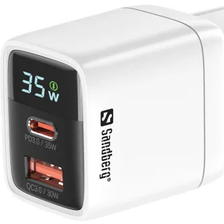 Sandberg 441-52 Ladegerät für Mobilgeräte Universal Weiß AC Schnellladung Drinnen Sandberg 441-52 Ladegerät für Mobilgeräte Universal Weiß AC Schnellladung Drinnen