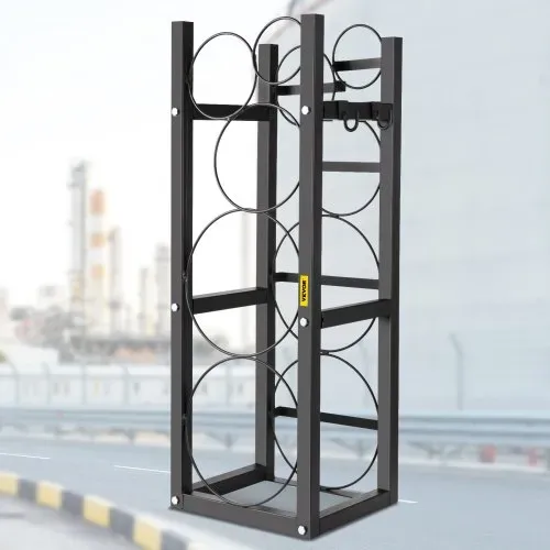 VEVOR Kältemitteltankregal mit 2 x 30 lbs & 3 Platzsparenden Flaschentankregalen 895 x 319 x 92 mm Kältemittelflaschenregal Gasflaschenregale und Halterungen für die Lagerung von Gas, Sauerstoff – Bild 7