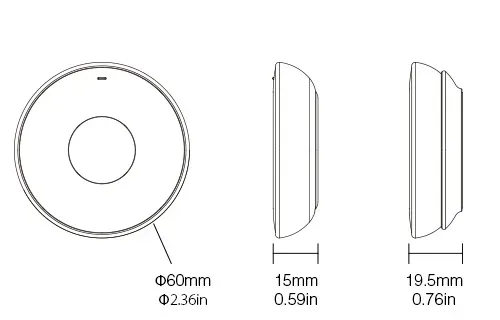 MiBoxer K2S-B LED Fernbedienung Mini Remote 2,4GHz dual white (CCT) + Dimm rund (b) – Bild 6