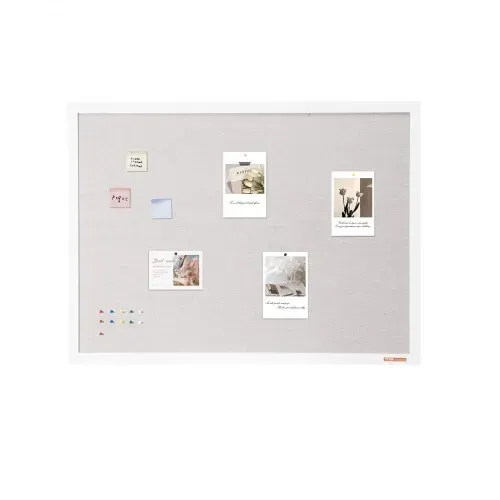 VEVOR 48"x36" weiße Korktafel mit Leinenoberfläche – stilvolle wandmontierte Pinnwand für Zuhause, Schule, Büro – elegantes und funktionales Schwarzes Brett – Bild 8