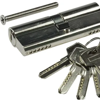 Schließzylinder 80mm (40+40mm) Profil-Zylinder, 5 Sicherheits-Schlüssel Schließzylinder 80mm (40+40mm) Profil-Zylinder, 5 Sicherheits-Schlüssel
