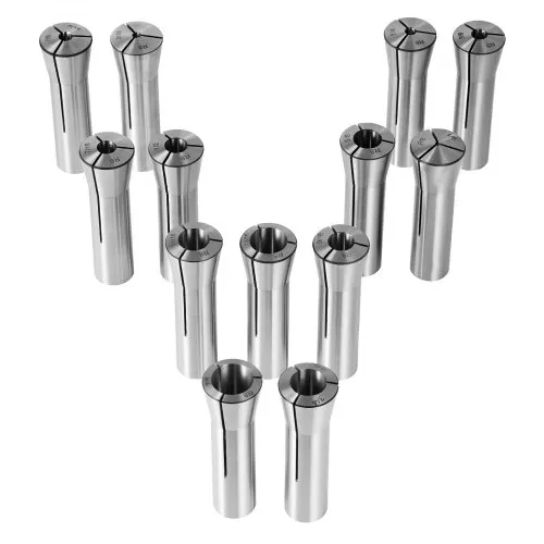 VEVOR 13-teiliger Präzisions-R8-Spannzangensatz, 1/8-7/8 Zoll (3,2-22,2 mm), Kohlenstoffstahl-Spannzangenfutter 30 μm TIR für Fräsmaschinen, Bohrmaschinen, Bohrmaschinen, Bearbeitungszentren VEVOR 13-teiliger Präzisions-R8-Spannzangensatz, 1/8-7/8 Zoll (3,2-22,2 mm), Kohlenstoffstahl-Spannzangenfutter 30 μm TIR für Fräsmaschinen, Bohrmaschinen, Bohrmaschinen, Bearbeitungszentren