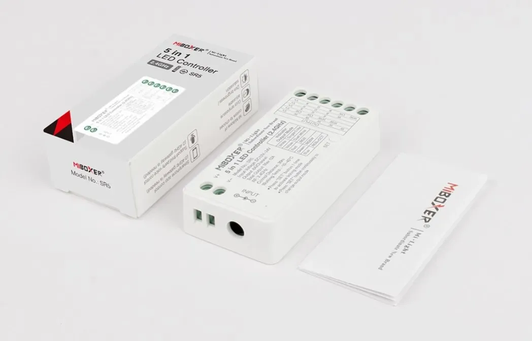 MiBoxer SR5 LED Controller 5in1 RGB-WW (RGB-CCT) DC12~24V WiFi + 2.4G Alexa Serie – Bild 3