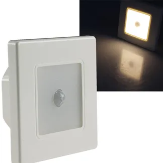 LED Wand-Einbauleuchte „EBL 86 PIR“ 3000k, warmweiß, Rahmen cremeweiß LED Wand-Einbauleuchte „EBL 86 PIR“ 3000k, warmweiß, Rahmen cremeweiß