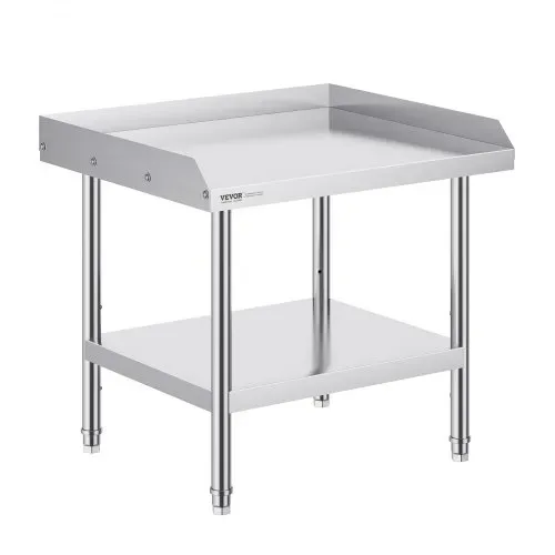 VEVOR Arbeitstisch aus Edelstahl, gewerblicher Arbeitstisch zur Lebensmittelzubereitung, 610 x 711 x 660 mm 3-seitiger Spritzschutz, robuster Zubereitungstisch Arbeitstisch mit einstellbarer Höhe – Bild 9