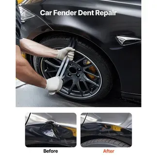 VEVOR Dellenzieher zur Dellenentfernung, für die Reparatur von Autokotflügelschäden mit gebogener Stange Brechstange Gummihammer Airbag abnehmbaren Reparaturstiften Werkzeugset mit Ersatzköpfen VEVOR Dellenzieher zur Dellenentfernung, für die Reparatur von Autokotflügelschäden mit gebogener Stange Brechstange Gummihammer Airbag abnehmbaren Reparaturstiften Werkzeugset mit Ersatzköpfen