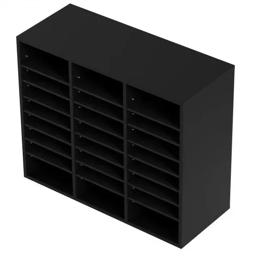VEVOR Briefablage Schreibtisch Organizer 997 x 305 x 680 mm, 2,3–5,6 cm Einstellbar A4 Stapelbar Quer, Papierablage, Aufbewahrung Schreibtisch Ablagesystem Organisation, Ablage (Schwarz, 3 x 8 Fächer) – Bild 9