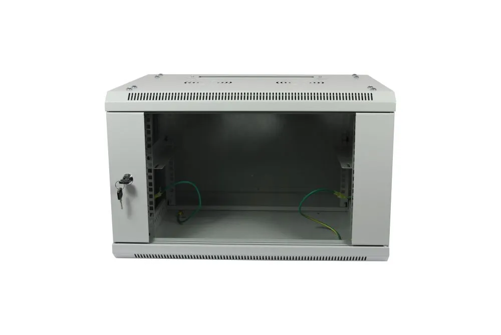 ALLNET 19"Wandgehäuse, 15HE, 1-teilig, T450mm, Lichtgrau, zerlegt(Flat Pack), SMA-Serie, – Bild 8