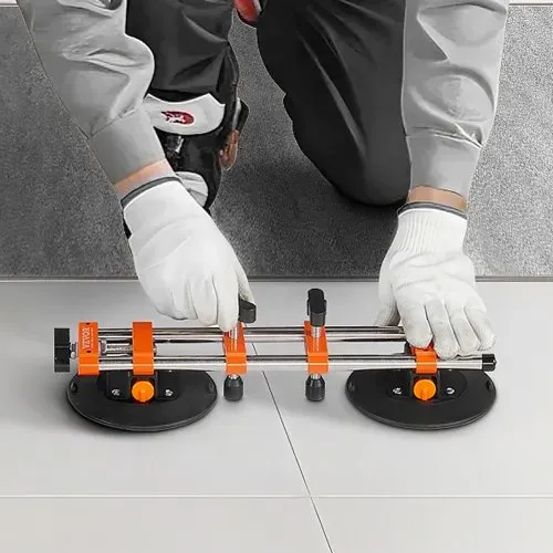 VEVOR Nahtloser Naht-Setter, 2er-Pack, Granit-Nahtverbinder mit 152 mm Vakuum-Saugnäpfen & Werkzeugtasche, zum Verbinden & Nivellieren von Nähten, Ideal für Fliesen, Stein, Marmorplatten – Bild 7