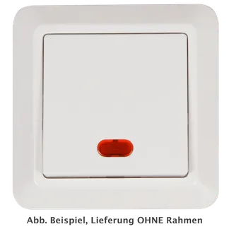 Schalter McPower “Cup“ 250V~/10A, UP, weiß mit Orientierungs-Leuchte Schalter McPower “Cup“ 250V~/10A, UP, weiß mit Orientierungs-Leuchte