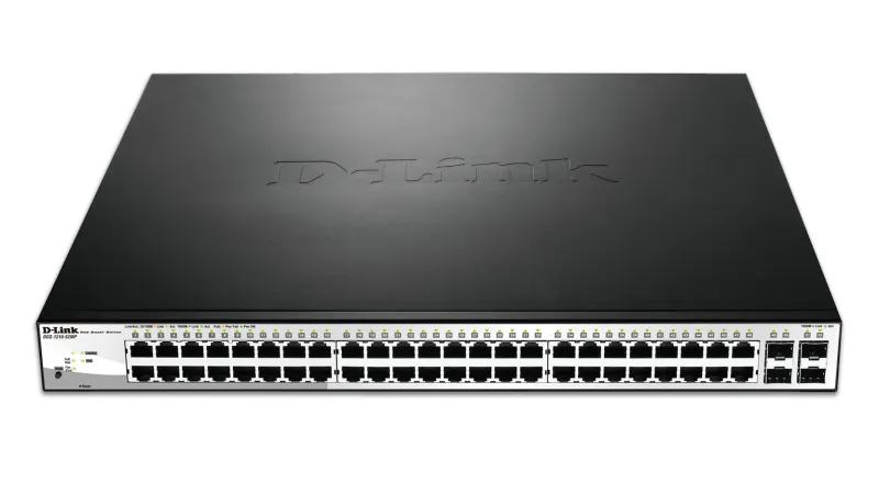 D-Link DGS-1210-52MP Managed L2 Gigabit Ethernet (10/100/1000) Power over Ethernet (PoE) Schwarz, Grau – Bild 2