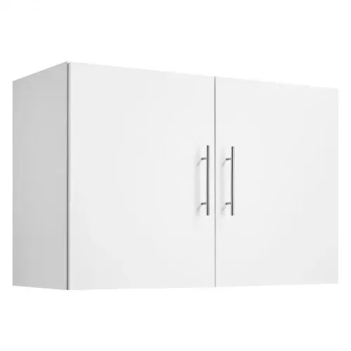 VEVOR Wandschrank für Waschküche, 2-stöckiger Wandhängeschrank mit verstellbarer Ablage, Küchenschrank mit 2 Türen, für Küche Bad Wäscherei, 40,6 x 91,4 x 61 cm (T x B x H), Oberschrank Weiß – Bild 10