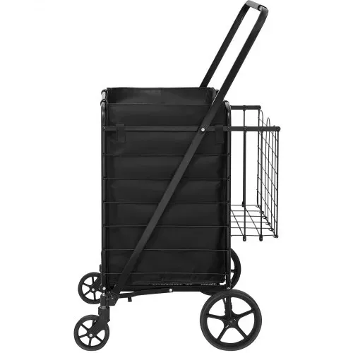 VEVOR Einkaufstrolley Einkaufswagen Klappbar 95,3 kg Belastbar, Einkaufsroller Handwagen Multifunktional 600D-Oxford-Gewebe, Shoppingtrolley Faltbar für Wäsche, Lebensmittel, Camping-Werkzeuge usw. – Bild 9