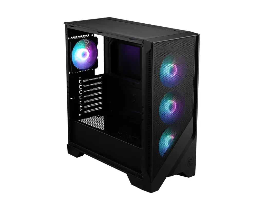 MSI MAG Forge 320R AIRFLOW Micro Tower Schwarz, Transparent – Bild 2