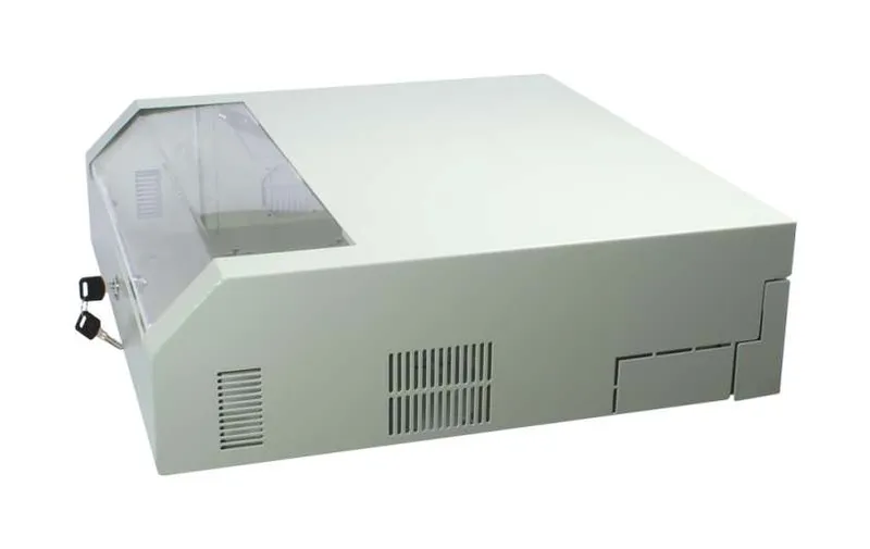 ALLNET 19"Wandgehäuse, 3HE, Vertikal, T145, Lichtgrau, SWV-Serie, – Bild 5