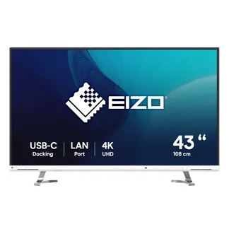 EIZO FlexScan EV4340X-WT Computerbildschirm 108 cm (42.5″) 3840 x 2160 Pixel 4K Ultra HD LCD Weiß EIZO FlexScan EV4340X-WT Computerbildschirm 108 cm (42.5″) 3840 x 2160 Pixel 4K Ultra HD LCD Weiß