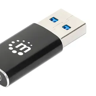 Manhattan 153980 Kabeladapter USB A USB C Schwarz Manhattan 153980 Kabeladapter USB A USB C Schwarz
