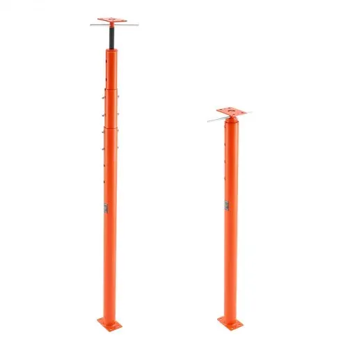 VEVOR Wagenheber fürs Haus, Höhenbereich von 137–381 cm, maximale Tragkraft 5000 kg, verstellbarer Stützbalken, Kellerheber, Pfostenstange zum Nivellieren, Hebestütze, Teleskop-Stahlheber für vorübergehende Unterstützung – Bild 10