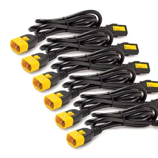 APC Stromkabel-Set (je 6), verriegelbar, C13 auf C14, 0.6 m APC Stromkabel-Set (je 6), verriegelbar, C13 auf C14, 0.6 m
