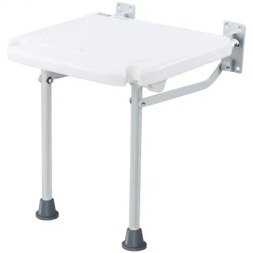 VEVOR Klappbarer Duschsitz aus PE, 40,1 x 37,6 cm ausgeklappt, wandmontierte, hochklappbare Duschbank mit 227 kg Tragkraft, platzsparender zusammenklappbarer Duschstuhl für Senioren, Schwangere – Bild 10