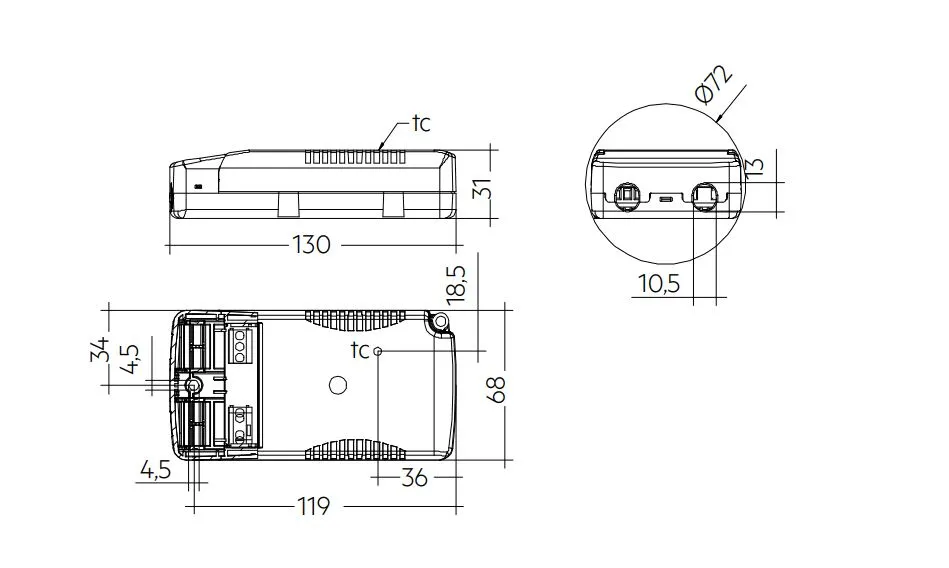 Synergy 21 LED light panel 620*620 oder 300*1200 zub Standardnetzteil 45W Tridonic TRIAC dim – Bild 2