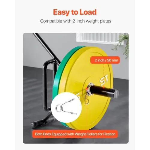 VEVOR Trap Bar Hexagon Hantelstange mit rutschfestem Griff & offenem Rahmen, 50 mm 360 kg Tragkraft, Gewichtheben & Krafttrainingsgerät, Heimfitnessstudio für Kniebeugen Kreuzheben Schulterdrücken – Bild 4