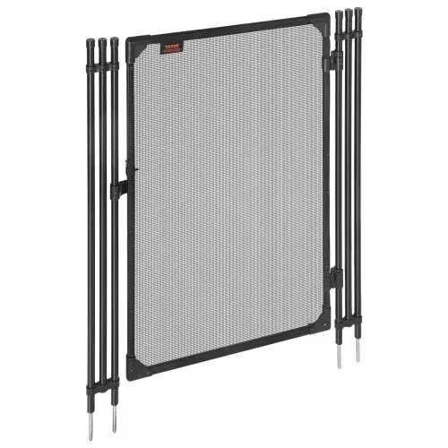 VEVOR Poolzaun Tor 1,2x0,75 m, Tür für Poolschutzzaun Kinderschutzzaun, Sicherheitstor-Set mit Metallriegel, 352 g/m² Teslin-PVC-Gewebe, Rundrohr, Abschließbar, für Schwimmbecken, Schwarz – Bild 9