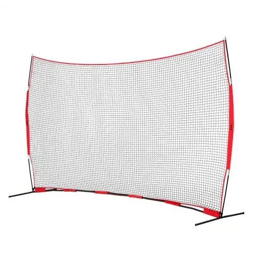 VEVOR Barrikaden-Backstop-Netz, Ballsport-Absperrnetz, 507 x 140 x 312 cm Tragbare Übungsausrüstung mit Tragetasche, Schutzschirm für Baseball, Softball, Fußball Training für den Garten – Bild 9