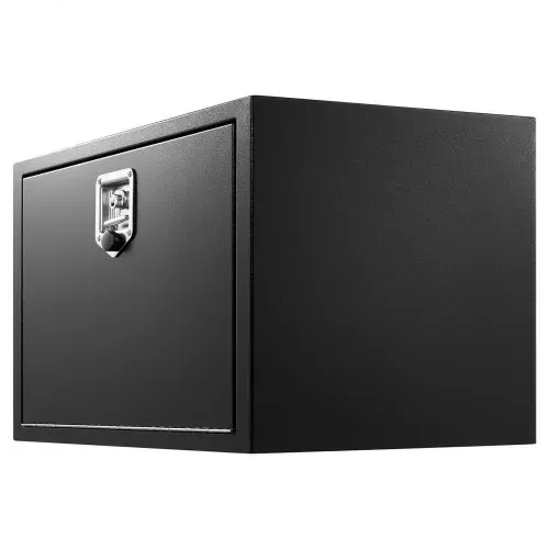 VEVOR Lkw Unterbaubox 762 x 457 x 457 mm Unterflur Staukasten Kaltgewalzter Stahl Wasserdichter Werkzeugkasten mit T-Griff Schloss für Lkw Anhänger Transporter Werkzeugkiste Unterflurkasten Schwarz – Bild 10