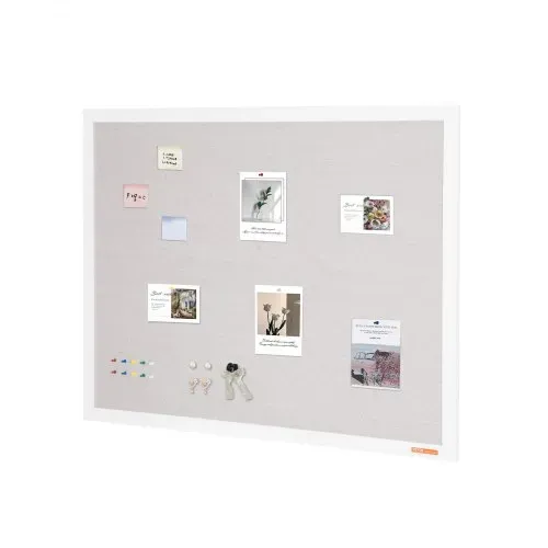 VEVOR 48"x36" weiße Korktafel mit Leinenoberfläche – stilvolle wandmontierte Pinnwand für Zuhause, Schule, Büro – elegantes und funktionales Schwarzes Brett – Bild 9