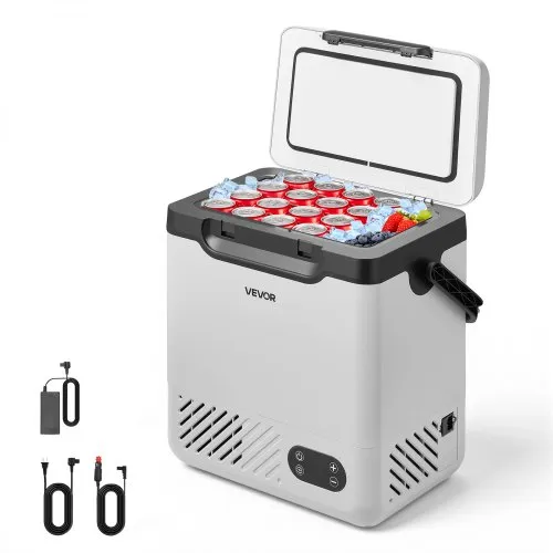 VEVOR Kompressor Kühlbox 12 L, Elektrischer Autokühlschrank mit Griff, -20 °C bis 20 °C, 12/24 V DC und 100-240 V AC, Tragbare Kühlbox für Camping, Reisen, Lkw, Wohnmobil und Boot VEVOR Kompressor Kühlbox 12 L, Elektrischer Autokühlschrank mit Griff, -20 °C bis 20 °C, 12/24 V DC und 100-240 V AC, Tragbare Kühlbox für Camping, Reisen, Lkw, Wohnmobil und Boot