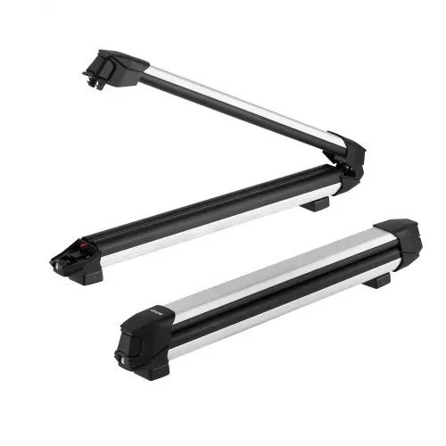 VEVOR Skiboard Snowboard Dachträger für bis zu 6 Paar Ski / 4 Snowboards, abschließbarer Skidachträger mit Gummipolsterung, Skihalter für die meisten geschlitzten Querträger (715 mm Ladebreite) – Bild 8