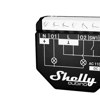 Shelly · Unterputz · „Wave 2PM“ · Relais · max. 16A · 2 Kanäle · Messfunktion · Z-Wave Shelly · Unterputz · „Wave 2PM“ · Relais · max. 16A · 2 Kanäle · Messfunktion · Z-Wave