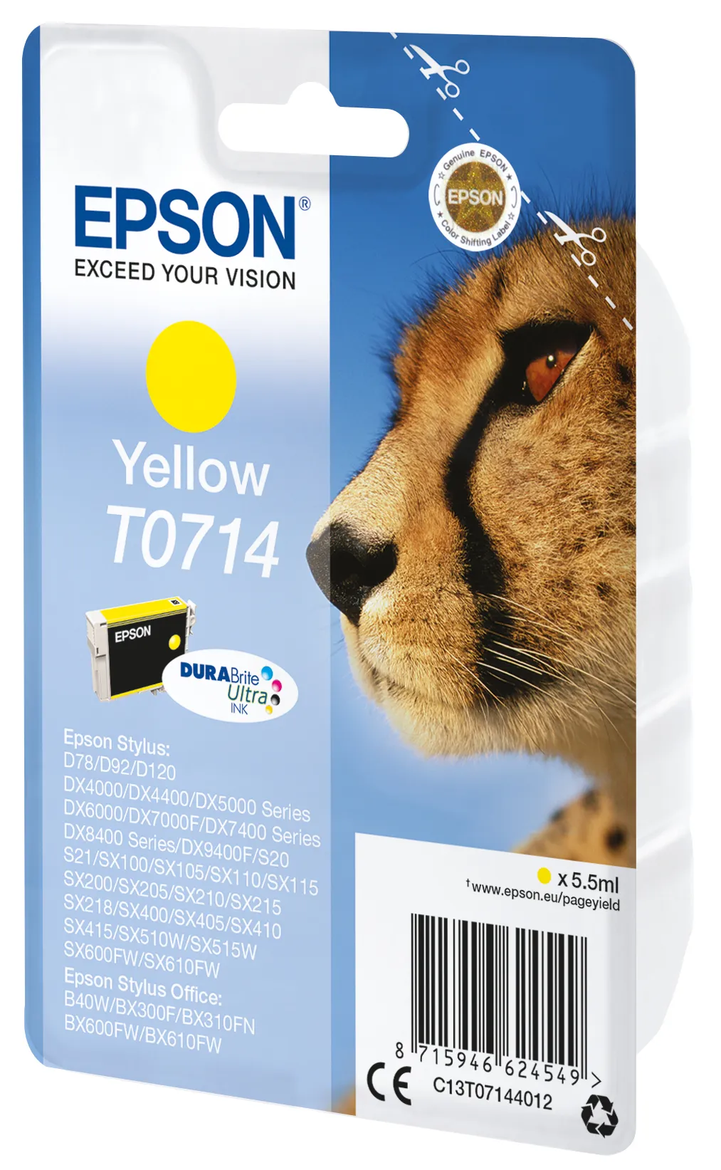 Epson Singlepack Yellow T0714 DURABrite Ultra Ink – Bild 2