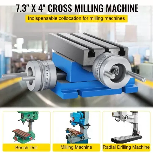 VEVOR MX-75 multifunktions Fräs-Arbeitstisch 185 x 100 mm Fräsen Arbeitstisch X 80 mm Y 75 mm Kreuztisch Tischbohrmaschine für Bohr- und Fräsmaschinen (MX-75) VEVOR MX-75 multifunktions Fräs-Arbeitstisch 185 x 100 mm Fräsen Arbeitstisch X 80 mm Y 75 mm Kreuztisch Tischbohrmaschine für Bohr- und Fräsmaschinen (MX-75)
