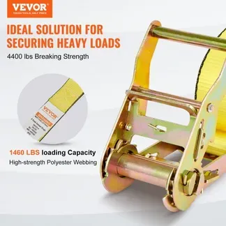 VEVOR 8er-Pack Spanngurte mit Ratsche, 2362,31kg, 5,08 x 38,1 cm, robust für Fracht VEVOR 8er-Pack Spanngurte mit Ratsche, 2362,31kg, 5,08 x 38,1 cm, robust für Fracht