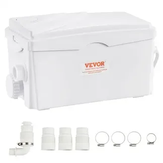 VEVOR Hebeanlage, 350 W, 6000 l/h Durchfluss, 7 m Förderhöhe, Abwasserpumpe mit 3 Wassereinlässen für Keller, Küche, Spüle, Dusche, Badewanne, Wäscheabwasserentsorgung, Aufspülmaschine VEVOR Hebeanlage, 350 W, 6000 l/h Durchfluss, 7 m Förderhöhe, Abwasserpumpe mit 3 Wassereinlässen für Keller, Küche, Spüle, Dusche, Badewanne, Wäscheabwasserentsorgung, Aufspülmaschine