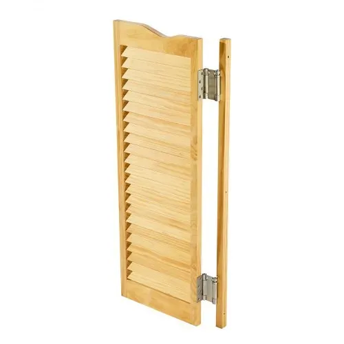 VEVOR Saloontür, 805x28x1060 mm, Schwingtür mit Scharnieren & Beschlagsatz, Flügeltür, einfach zu installieren, gewölbte Innenschwingtüren für Cafés, Flur, Küche, Bar, Pub, Eingang, Holzfarbe – Bild 10