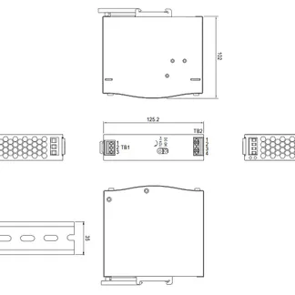 MEAN WELL Netzteil – 12V 75W Hutschiene MEAN WELL Netzteil – 12V 75W Hutschiene