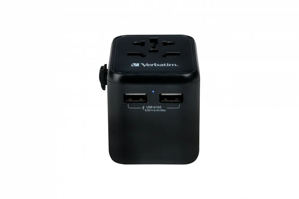 Verbatim 49543 Netzstecker-Adapter Universal Schwarz – Bild 2