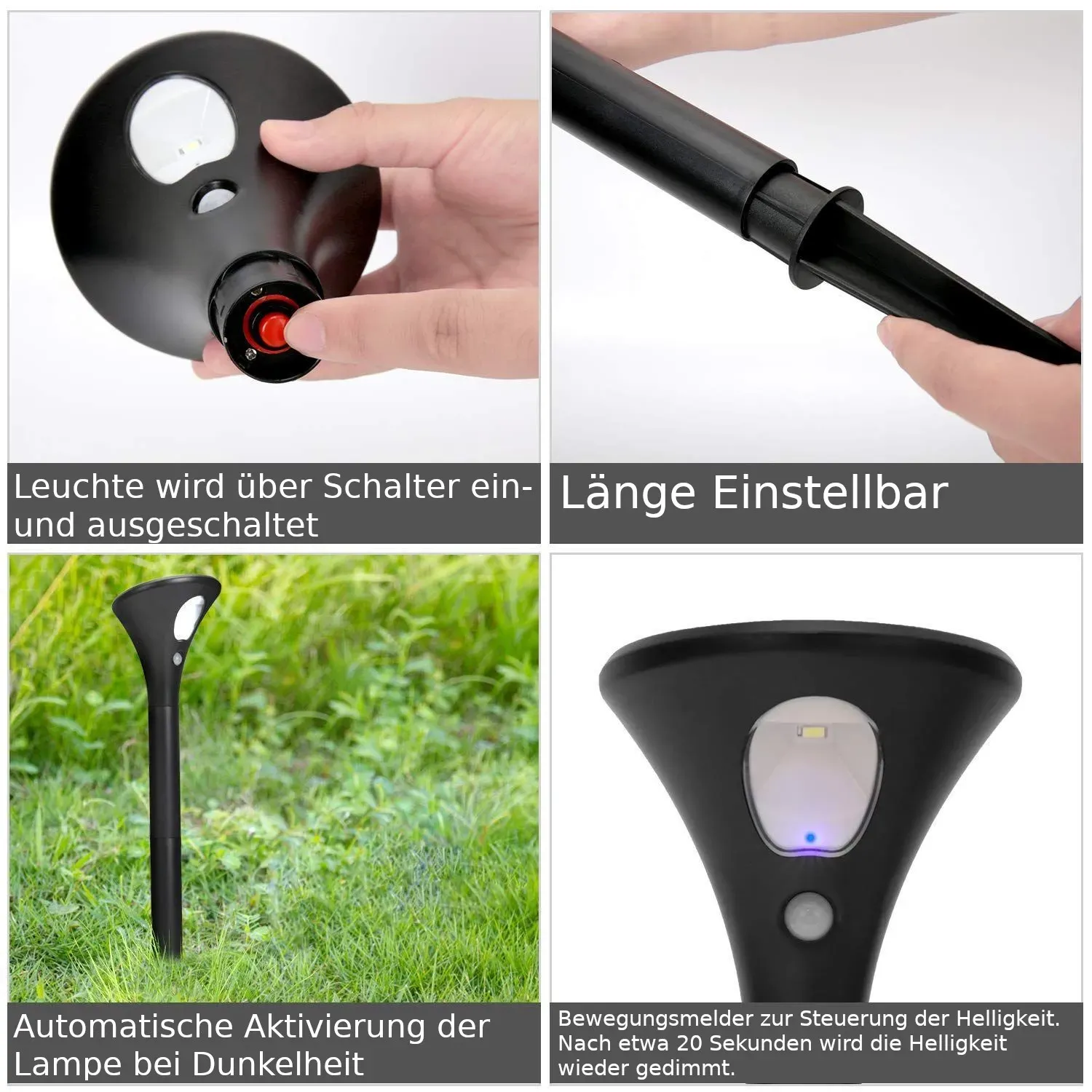 Synergy 21 LED Garten Akku Solar Lampe ( 2 ER SET ) – Bild 8