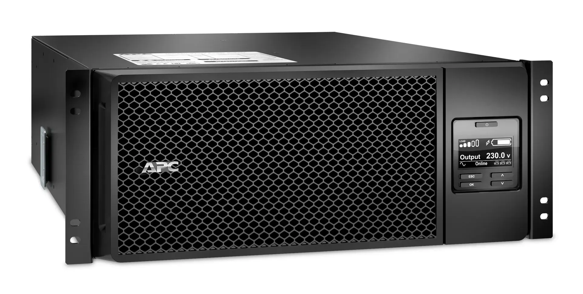 APC Smart-UPS On-Line SRT6KRMXLI – 6kW/VA, 6x C13, 4x C19, festverdrahteter 1-Phasen-Ausgang, Rack-montierbar, eingebettetes NMC APC Smart-UPS On-Line SRT6KRMXLI – 6kW/VA, 6x C13, 4x C19, festverdrahteter 1-Phasen-Ausgang, Rack-montierbar, eingebettetes NMC